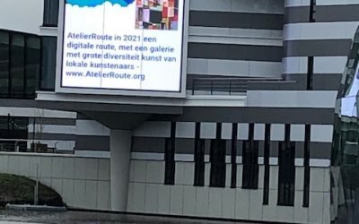 Kunstwerken op AFAS led-scherm