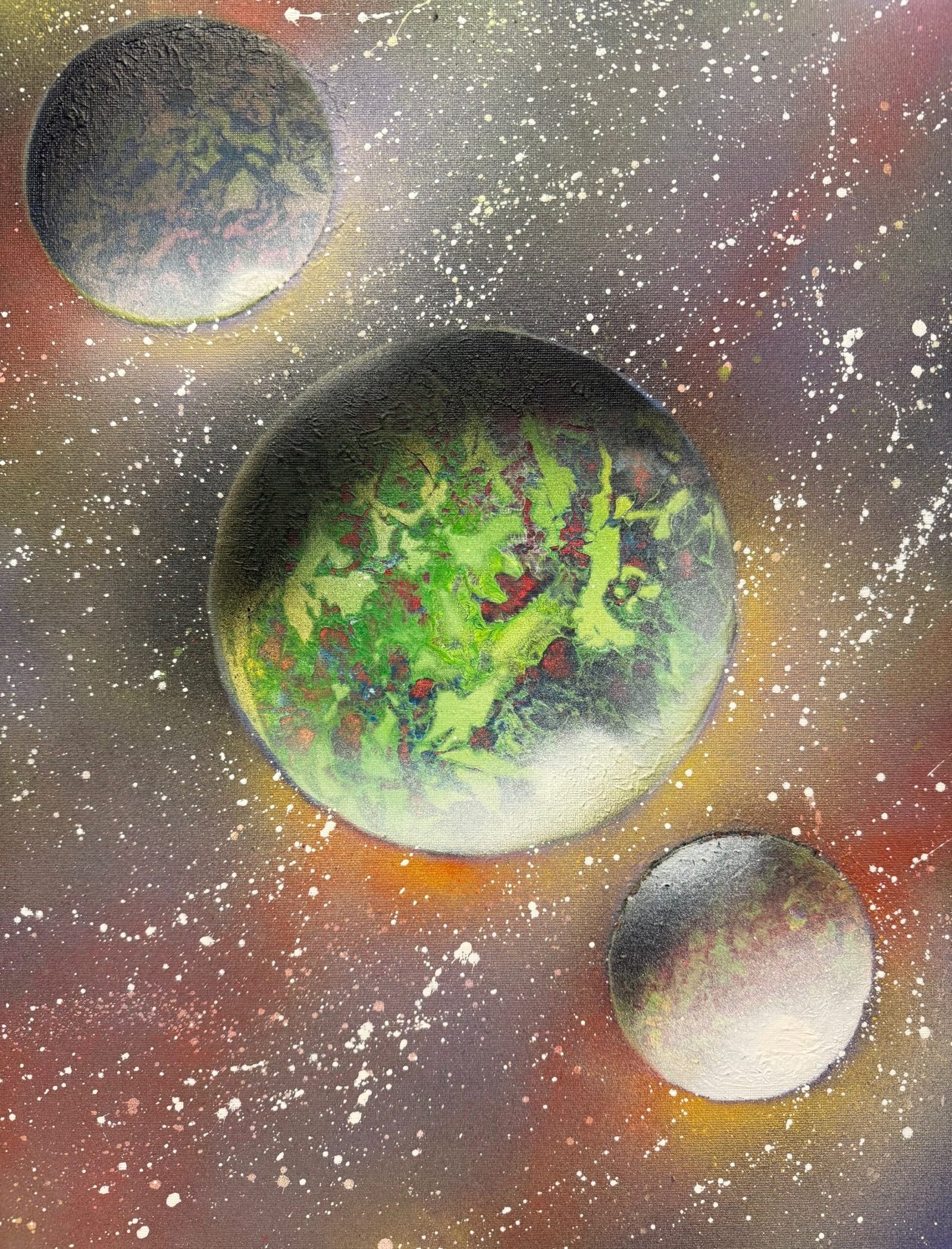 Atelier SPG - Planeten - Stefan graffiti